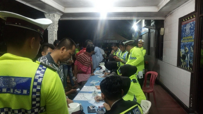 Polres Kampar Gelar Razia Rotator dan Sirine